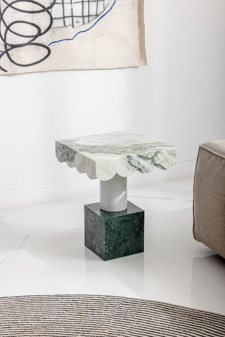 Frills Side Table - Green Base